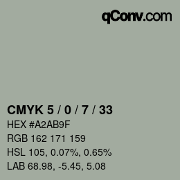 Color code: CMYK 5 / 0 / 7 / 33 | qconv.com