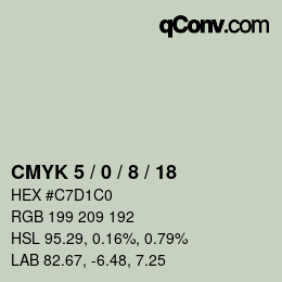 Color code: CMYK 5 / 0 / 8 / 18 | qconv.com