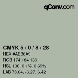 Color code: CMYK 5 / 0 / 8 / 28 | qconv.com
