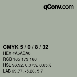 Color code: CMYK 5 / 0 / 8 / 32 | qconv.com