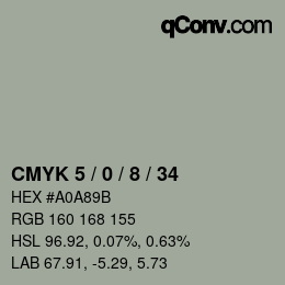 Color code: CMYK 5 / 0 / 8 / 34 | qconv.com