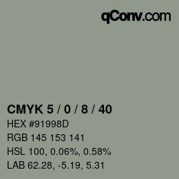 Color code: CMYK 5 / 0 / 8 / 40 | qconv.com