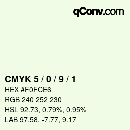 Color code: CMYK 5 / 0 / 9 / 1 | qconv.com