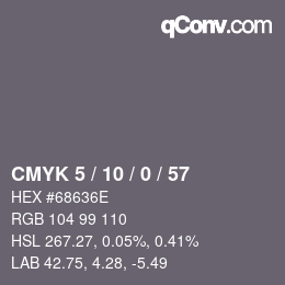 Color code: CMYK 5 / 10 / 0 / 57 | qconv.com