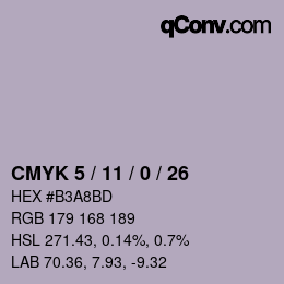 Color code: CMYK 5 / 11 / 0 / 26 | qconv.com