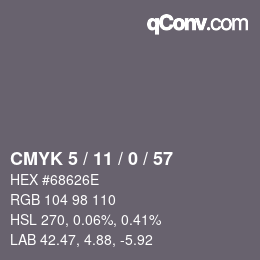 Color code: CMYK 5 / 11 / 0 / 57 | qconv.com