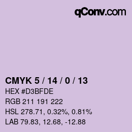 Color code: CMYK 5 / 14 / 0 / 13 | qconv.com