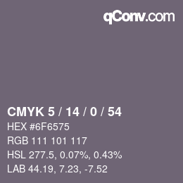 Color code: CMYK 5 / 14 / 0 / 54 | qconv.com