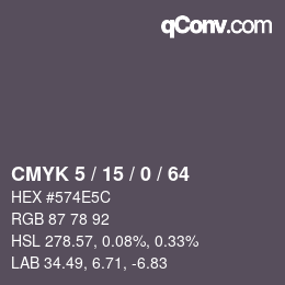 Código de color: CMYK 5 / 15 / 0 / 64 | qconv.com