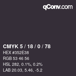 Color code: CMYK 5 / 18 / 0 / 78 | qconv.com