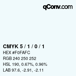 Color code: CMYK 5 / 1 / 0 / 1 | qconv.com