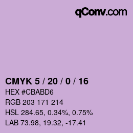 Color code: CMYK 5 / 20 / 0 / 16 | qconv.com