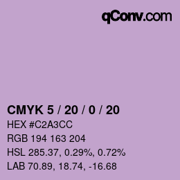 カラーコード: CMYK 5 / 20 / 0 / 20 | qconv.com