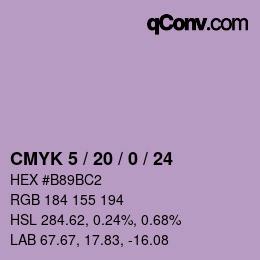 Color code: CMYK 5 / 20 / 0 / 24 | qconv.com