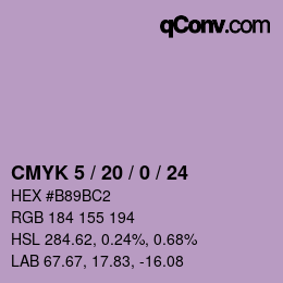 Color code: CMYK 5 / 20 / 0 / 24 | qconv.com