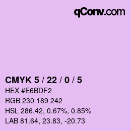 カラーコード: CMYK 5 / 22 / 0 / 5 | qconv.com