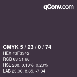 Color code: CMYK 5 / 23 / 0 / 74 | qconv.com