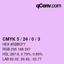 カラーコード: CMYK 5 / 24 / 0 / 3 | qconv.com
