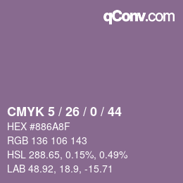 Color code: CMYK 5 / 26 / 0 / 44 | qconv.com