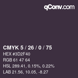 Color code: CMYK 5 / 26 / 0 / 75 | qconv.com