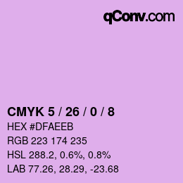 Color code: CMYK 5 / 26 / 0 / 8 | qconv.com