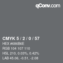 Color code: CMYK 5 / 2 / 0 / 57 | qconv.com