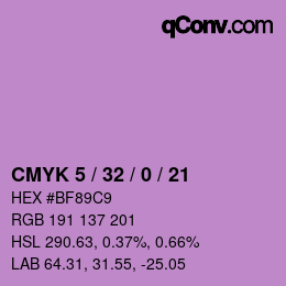 Color code: CMYK 5 / 32 / 0 / 21 | qconv.com