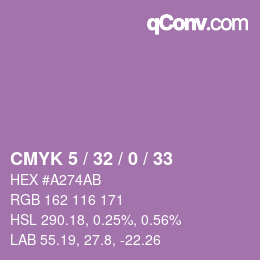 Color code: CMYK 5 / 32 / 0 / 33 | qconv.com