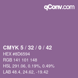 Código de color: CMYK 5 / 32 / 0 / 42 | qconv.com
