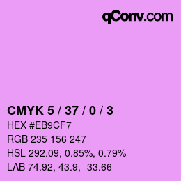 カラーコード: CMYK 5 / 37 / 0 / 3 | qconv.com