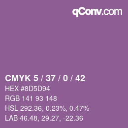 Código de color: CMYK 5 / 37 / 0 / 42 | qconv.com