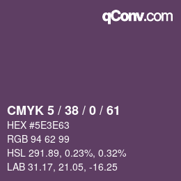 Color code: CMYK 5 / 38 / 0 / 61 | qconv.com