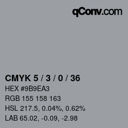 Color code: CMYK 5 / 3 / 0 / 36 | qconv.com