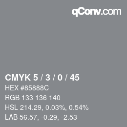 Color code: CMYK 5 / 3 / 0 / 45 | qconv.com