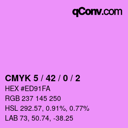 カラーコード: CMYK 5 / 42 / 0 / 2 | qconv.com