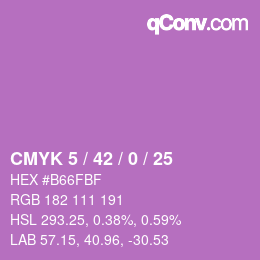 カラーコード: CMYK 5 / 42 / 0 / 25 | qconv.com