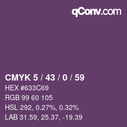 颜色代码: CMYK 5 / 43 / 0 / 59 | qconv.com