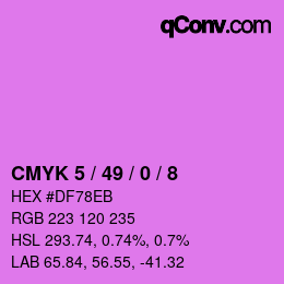 Color code: CMYK 5 / 49 / 0 / 8 | qconv.com