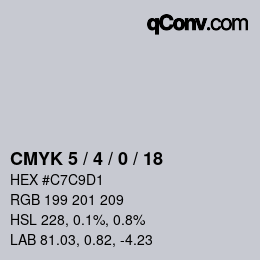 Color code: CMYK 5 / 4 / 0 / 18 | qconv.com