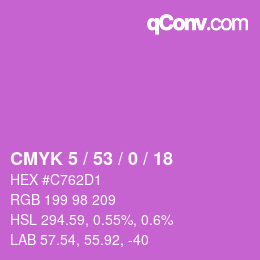 カラーコード: CMYK 5 / 53 / 0 / 18 | qconv.com