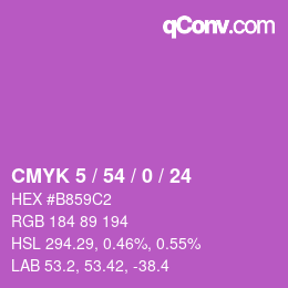 カラーコード: CMYK 5 / 54 / 0 / 24 | qconv.com