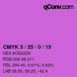 颜色代码: CMYK 5 / 55 / 0 / 15 | qconv.com