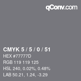 Color code: CMYK 5 / 5 / 0 / 51 | qconv.com