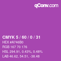 Color code: CMYK 5 / 60 / 0 / 31 | qconv.com