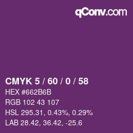 颜色代码: CMYK 5 / 60 / 0 / 58 | qconv.com