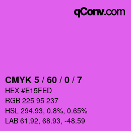 Color code: CMYK 5 / 60 / 0 / 7 | qconv.com