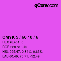 Color code: CMYK 5 / 66 / 0 / 6 | qconv.com