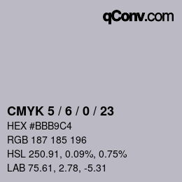 Color code: CMYK 5 / 6 / 0 / 23 | qconv.com