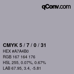 Color code: CMYK 5 / 7 / 0 / 31 | qconv.com