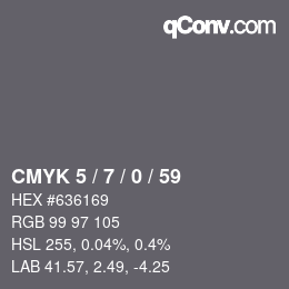 Color code: CMYK 5 / 7 / 0 / 59 | qconv.com